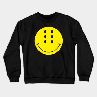 Six-Eyed Smiley Face Crewneck Sweatshirt